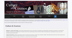 Desktop Screenshot of cultureandcosmos.org